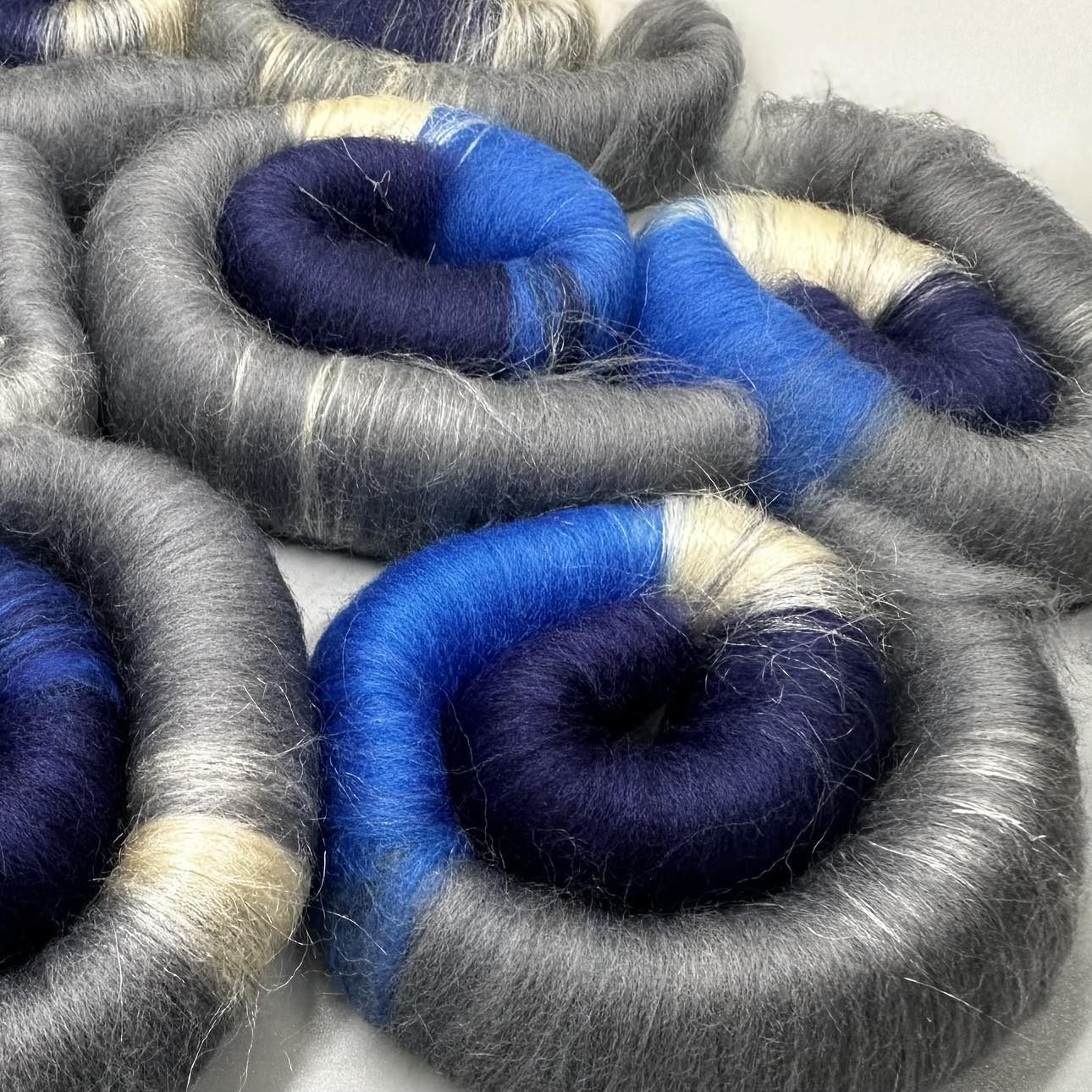 Fiber Art Rolag Bundle "Summer Storm" 2 oz (GMRB33)