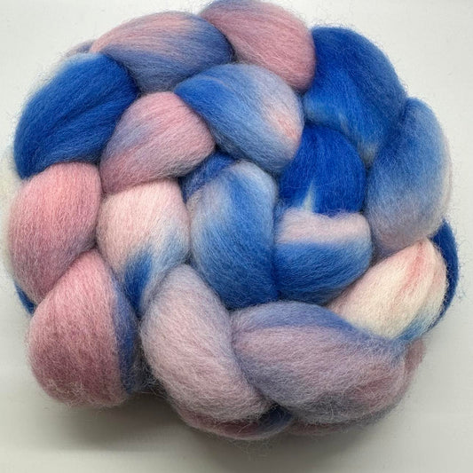 Falkland Wool Top Braid  (GFL4) ~ Hand Dyed ~ 4 oz