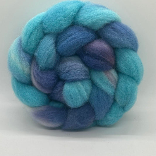 Shropshire Wool Top Braid (GSH7) ~ Hand dyed ~ 4 oz