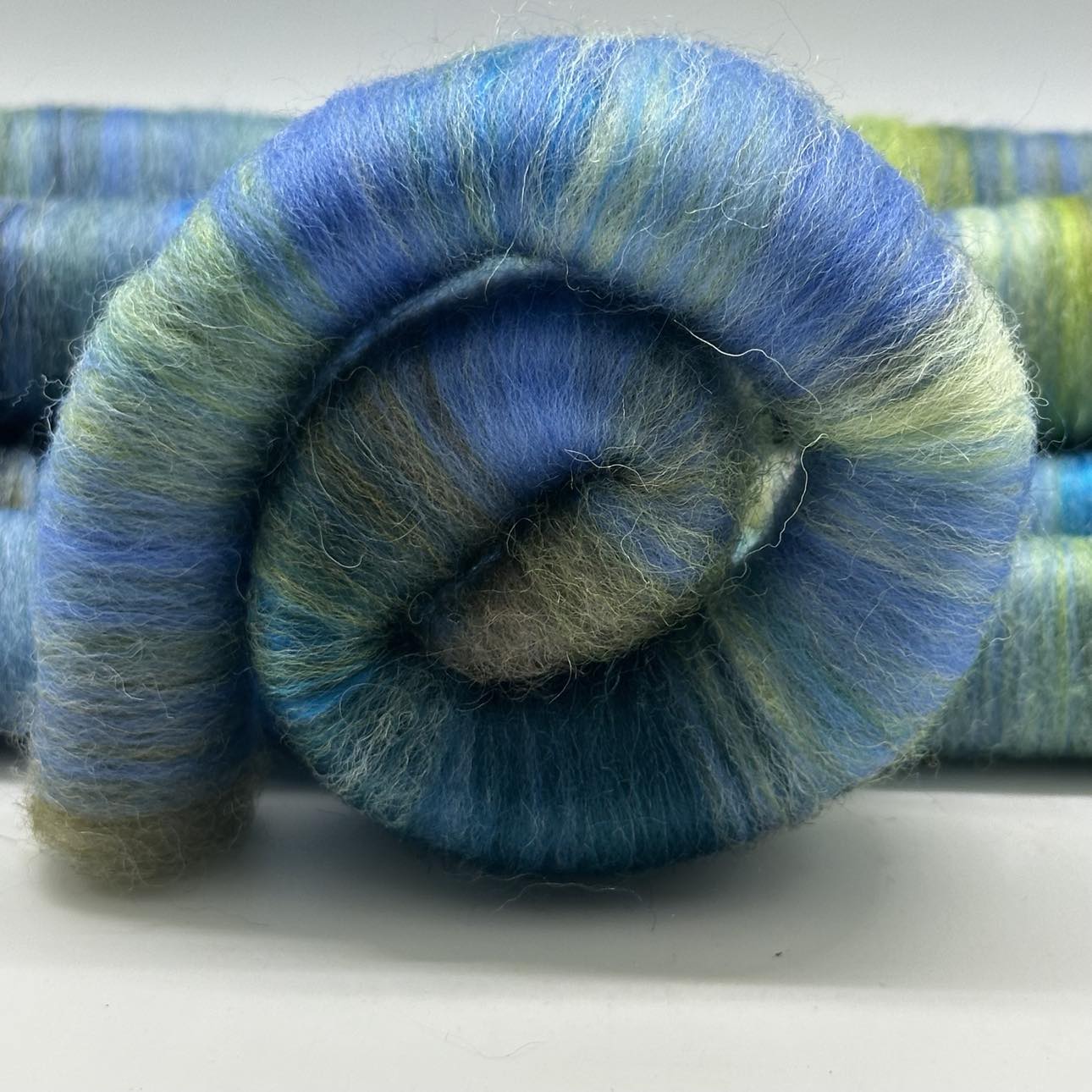 Fiber Art Rolag Bundle "Aquatic" ~ Hand Painted Fiber~ 2 oz (GRB43)