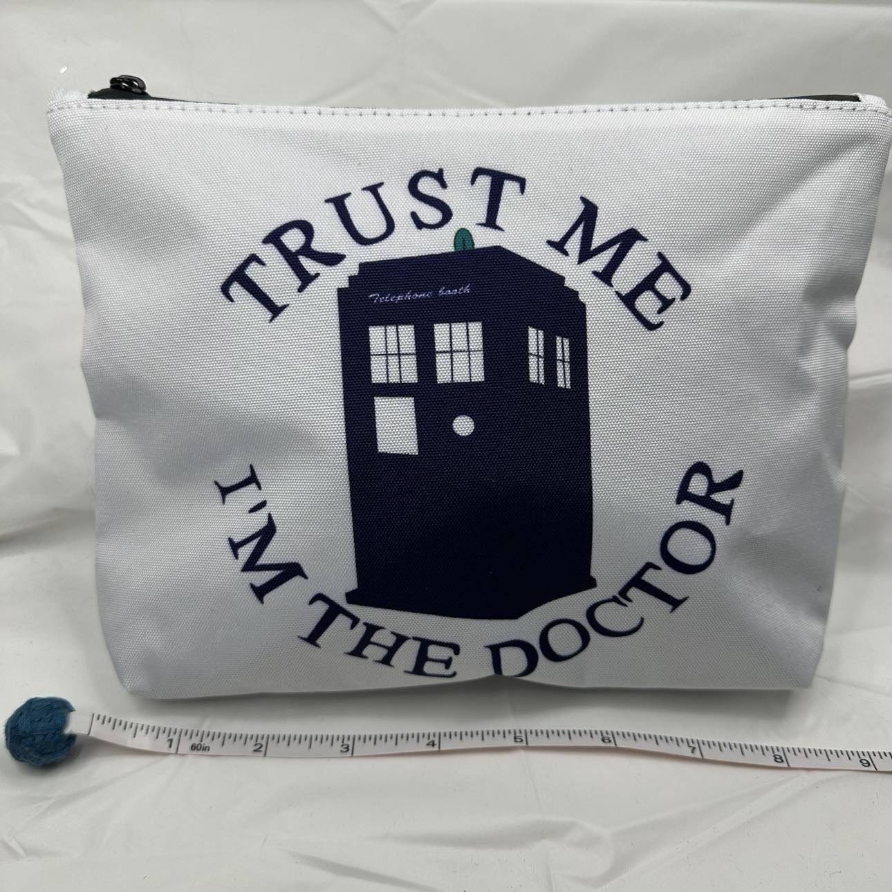 "Don't Blink!" Special Edition Double Braid Extra Large Spinning Kit Includes handmade stitch marker and Tardis Goodie Bag!