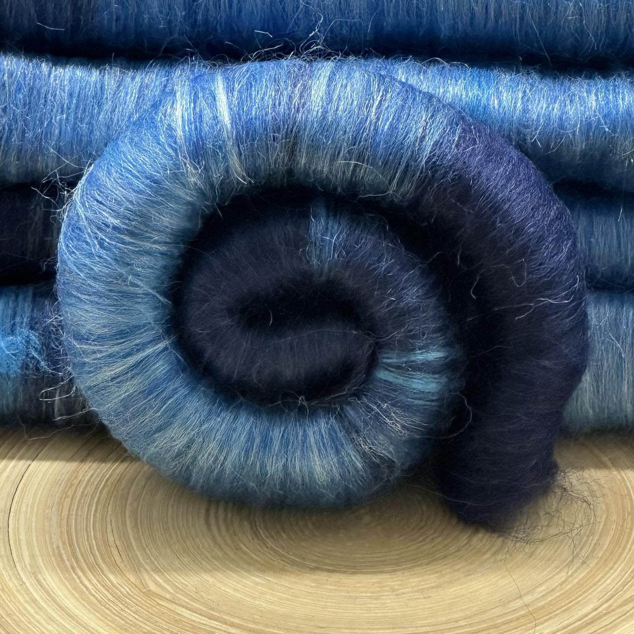 Fiber Art Rolag Bundle  "Deep Waters" 4 oz (GMRB48)