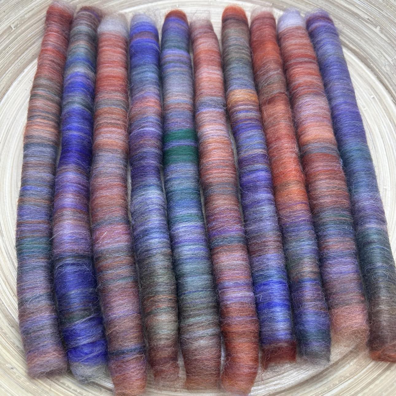 Fiber Art Rolag Bundle  "Colors"  2 oz (GMRB45)