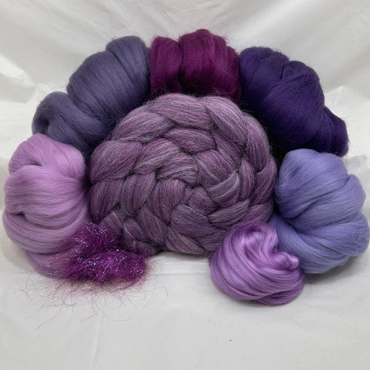 "Lavender Dreams" Spinning Kit with Alpaca!